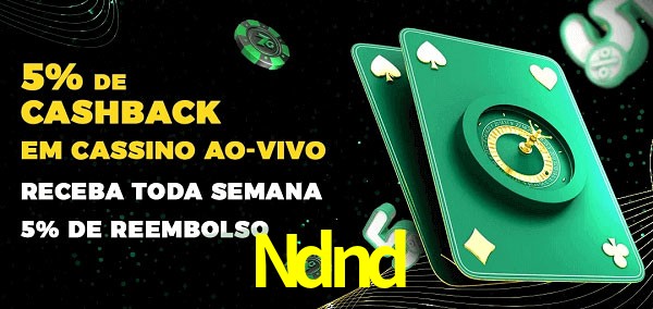Promoções do cassino ao Vivo Ndnd